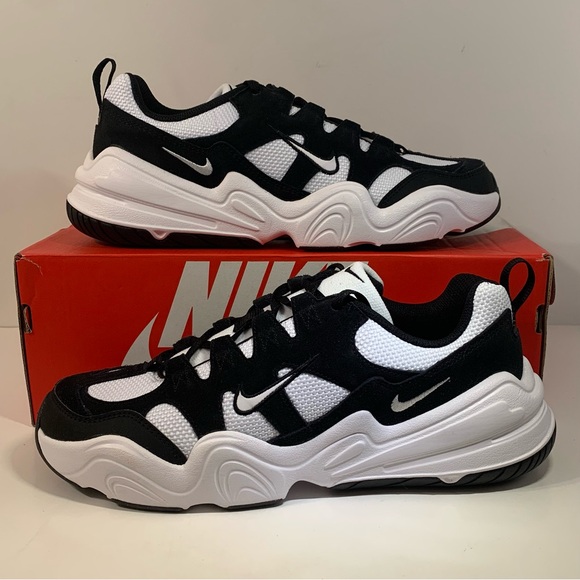 🐼 [BRAND NEW] NIKE TECH HERA WHITE BLACK MENS SHOES SIZE 10 SNEAKERS 🐼 - Picture 4 of 11